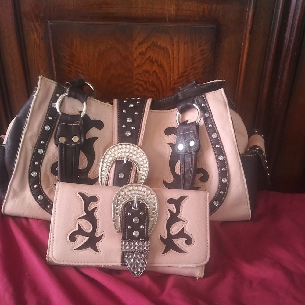 rustic Coutour purse and wallet